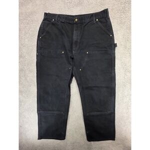 Carhartt 125th Anniversary Men's Double Knee Pants Jeans Black 40x30 B01 BLK USA